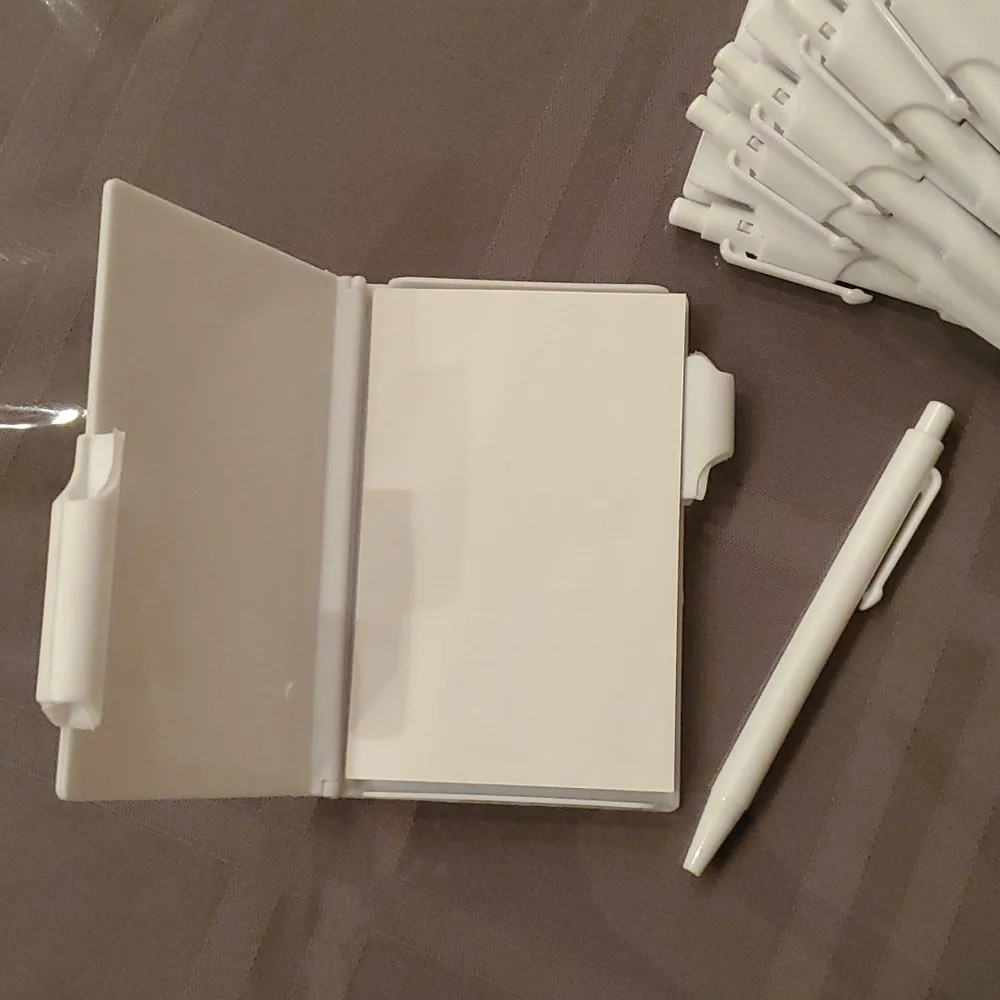 Perfectly Plain notebook with black ink pen 42 pieces